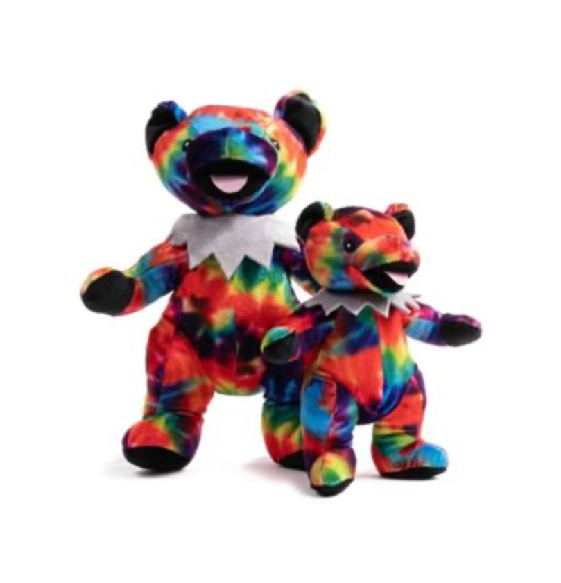 Grateful Dead Tie Dye Dancing Bear Dog Toy.