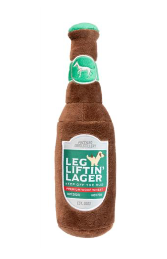 Leg Liftin' Lager Plush Dog Toy.