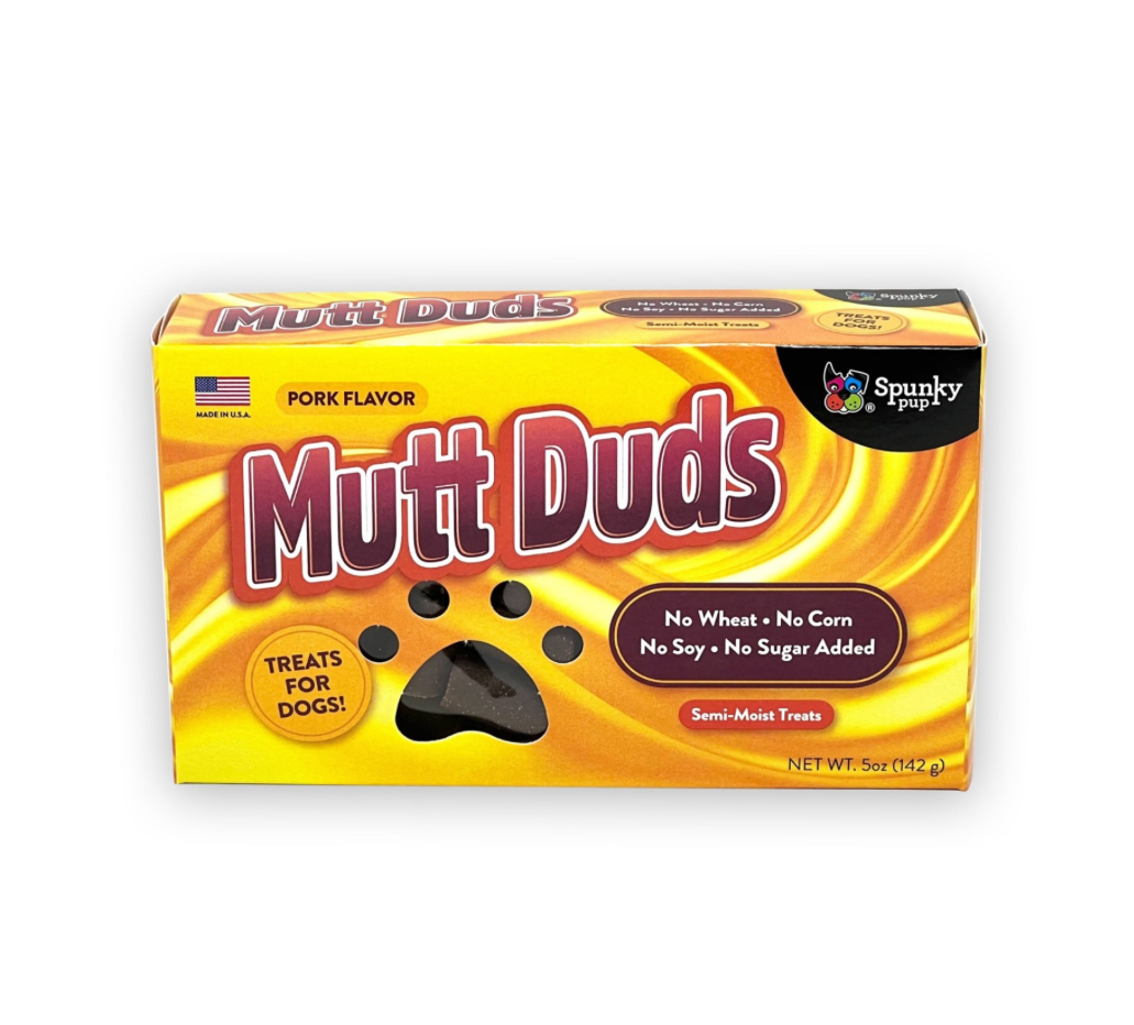 Mutt Duds Dog Treats, Pork Flavor, 5 oz..