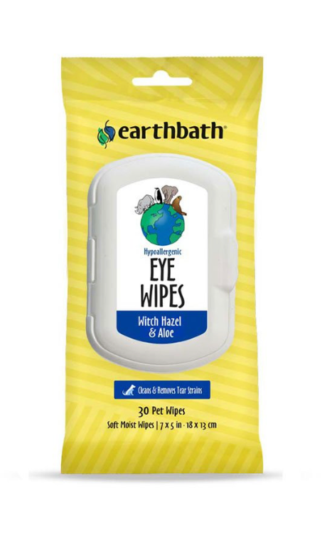 Earthbath® Hypoallergenic Eye Wipes, Fragrance Free, 30 ct