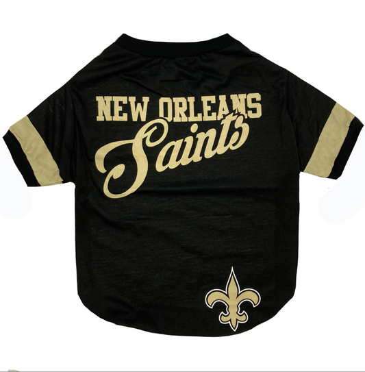 New Orleans Saints Stripe Pet Tee