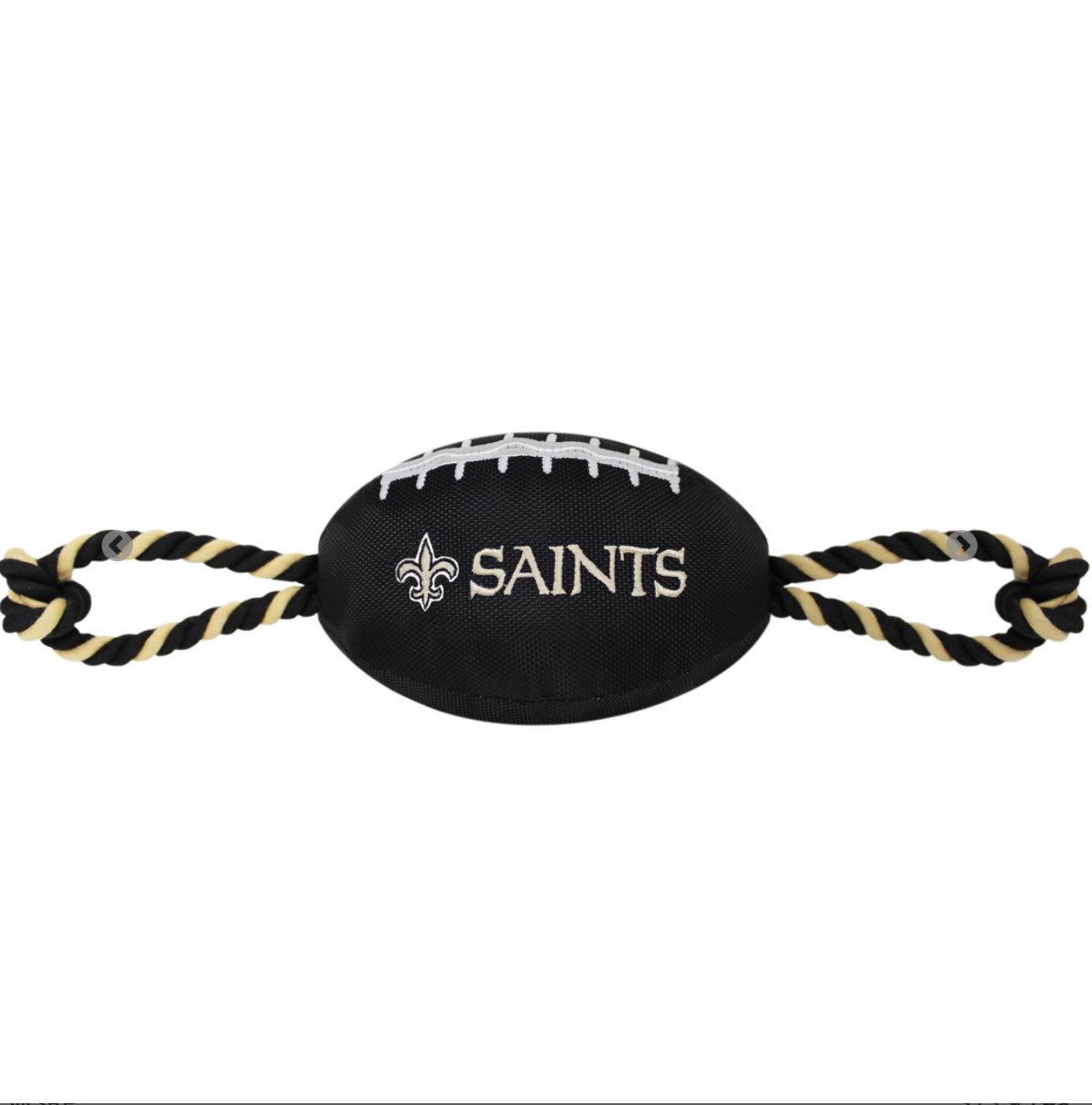 NFL New Orleans Saints Nylon Football Dog Toy