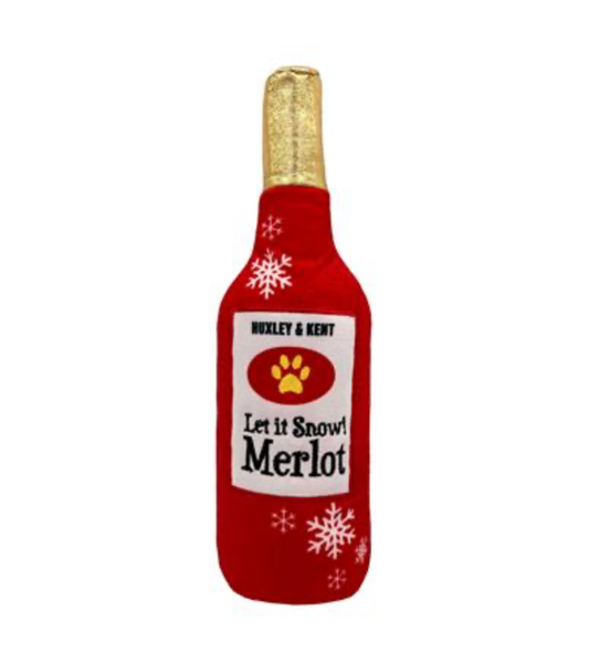 Let It Snow Merlot Dog Toy