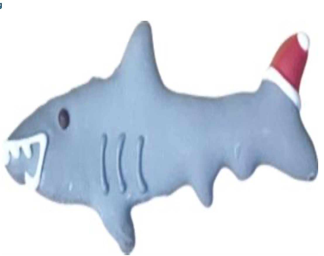 Shark Santa Dog Treat