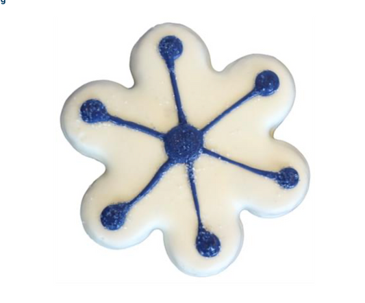 Winter Snowflake Dog Treat