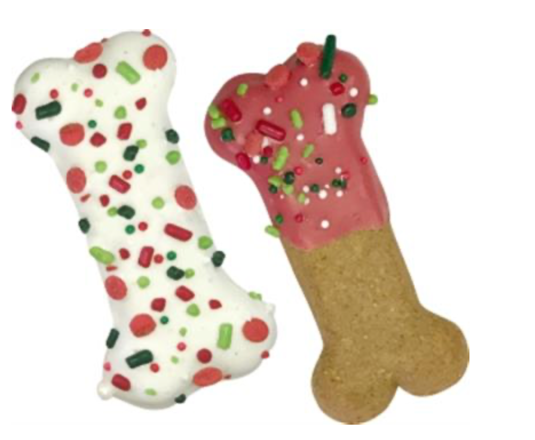 Christmas 2.5" Small Bone Dog Treat