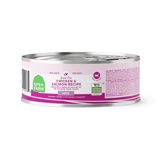 OPEN FARM CHICKEN & SALMON PATE CAT 2.8 OZ