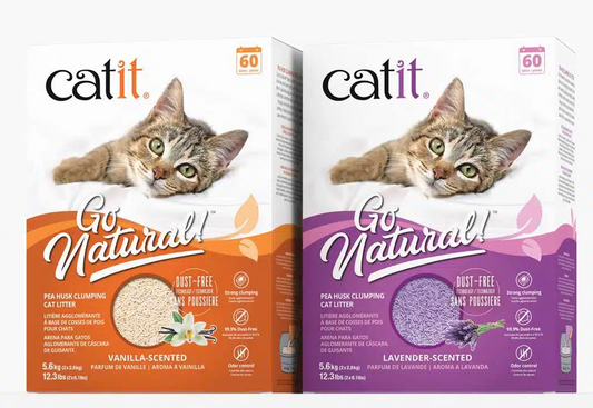 Go Natural Pea Husk Clumping Cat Litter (Lavender)