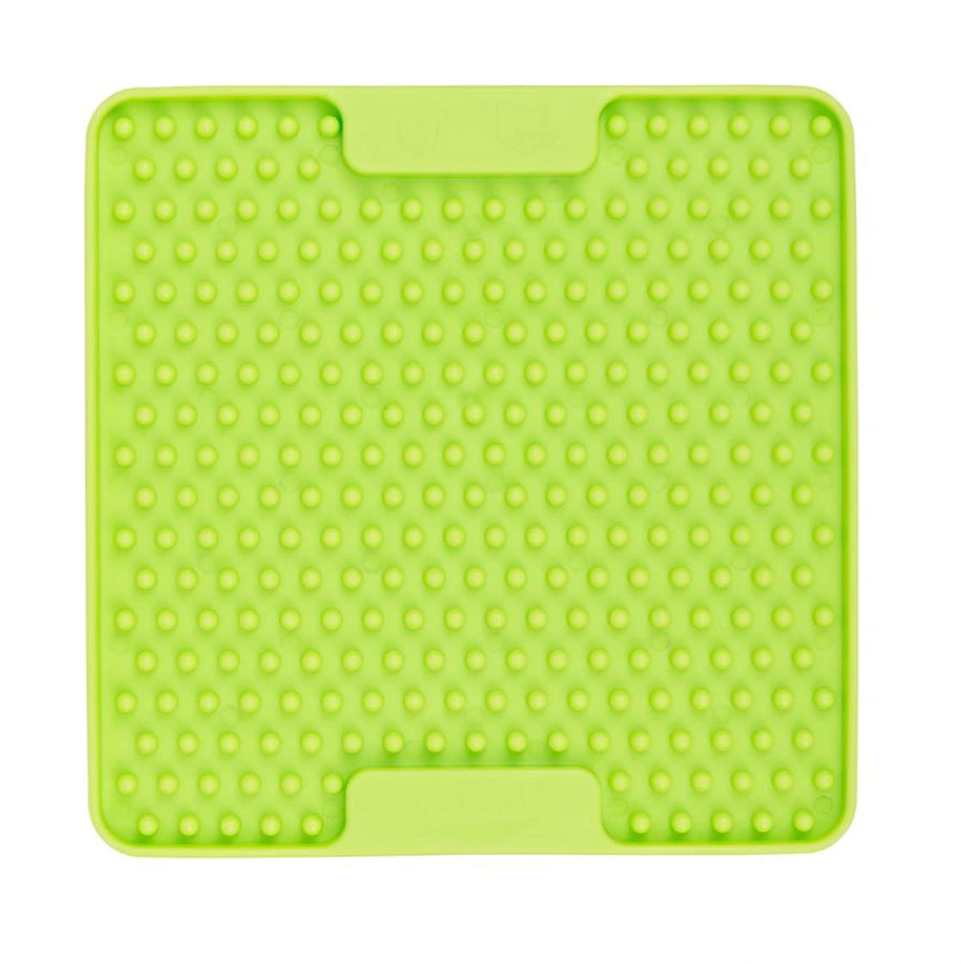 Lickimat Mini Soother Slow Food Bowl Anti-Anxiety Mat for Dogs (Green)