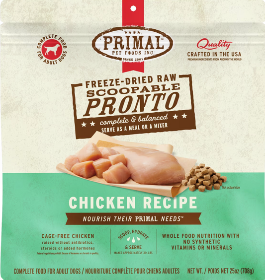 Primal Frozen Canine Chicken Pronto Formula 4 lb