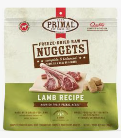Primal Frozen Canine Lamb Formula Patties 6 lb