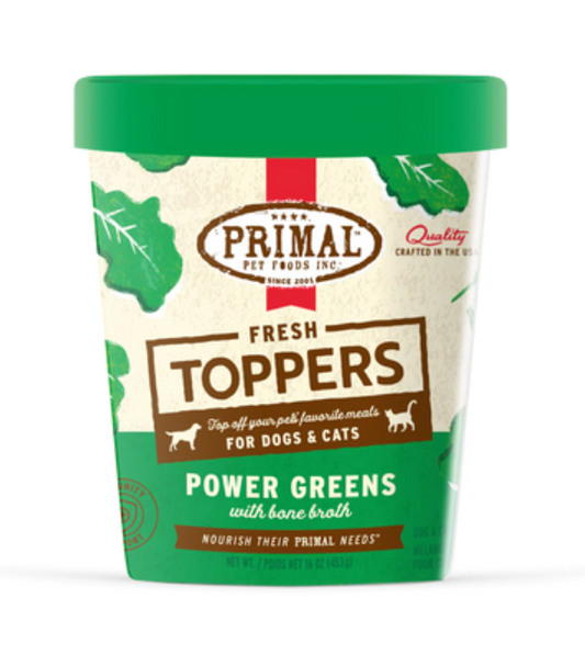 Primal Frozen Fresh Topper Power Greens 32 oz