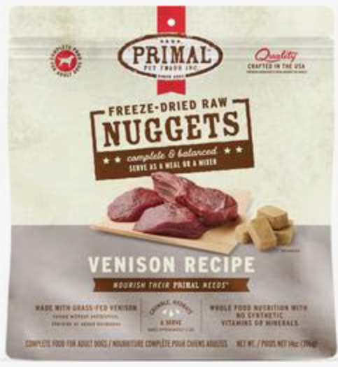 Primal Frozen Canine Venison Patties 6 lb