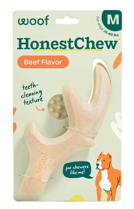 Woof HonestChew Antler Dog Toy,
