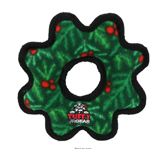 Tuffy® Holiday: Med Gear Ring Holiday