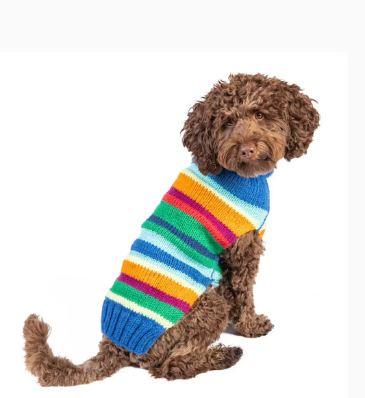 Alpaca Royal Stripe Dog Sweater