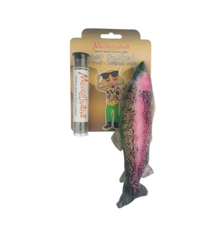 Meowijuana Get Smoked Refillable Fish Catnip Cat Toy