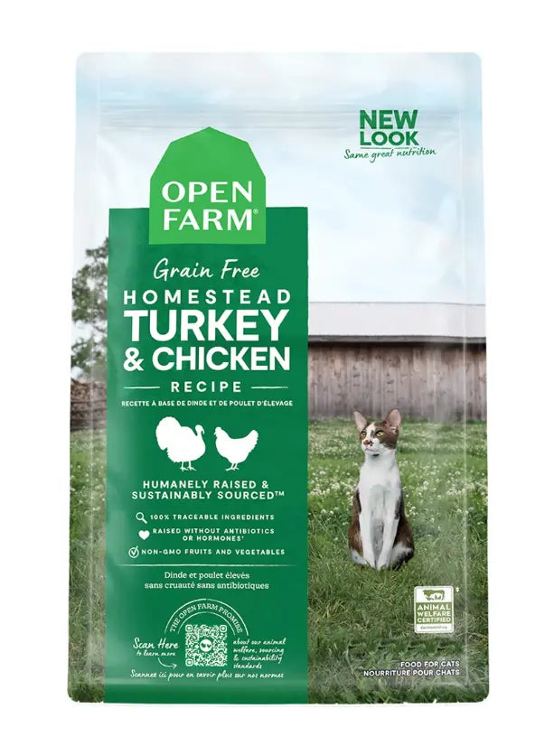 Open Farm Grain Free Homestead Turkey & Chicken Recipe Dry Cat Food
