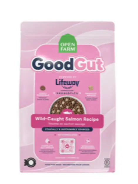 OPEN FARM GOODGUT WILD-CAUGHT SALMON KIBBLE DOG 3.5 LB.