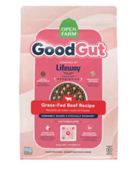 OPEN FARM GOODGUT GRASS-FED BEEF KIBBLE DOG 3.5 LB