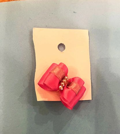 Pink Fancy Dog Hair Bows.