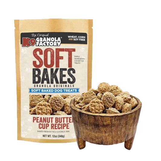 Soft Bakes, Peanut Butter Cup Recipe Dog Treats K9 Granola Factory