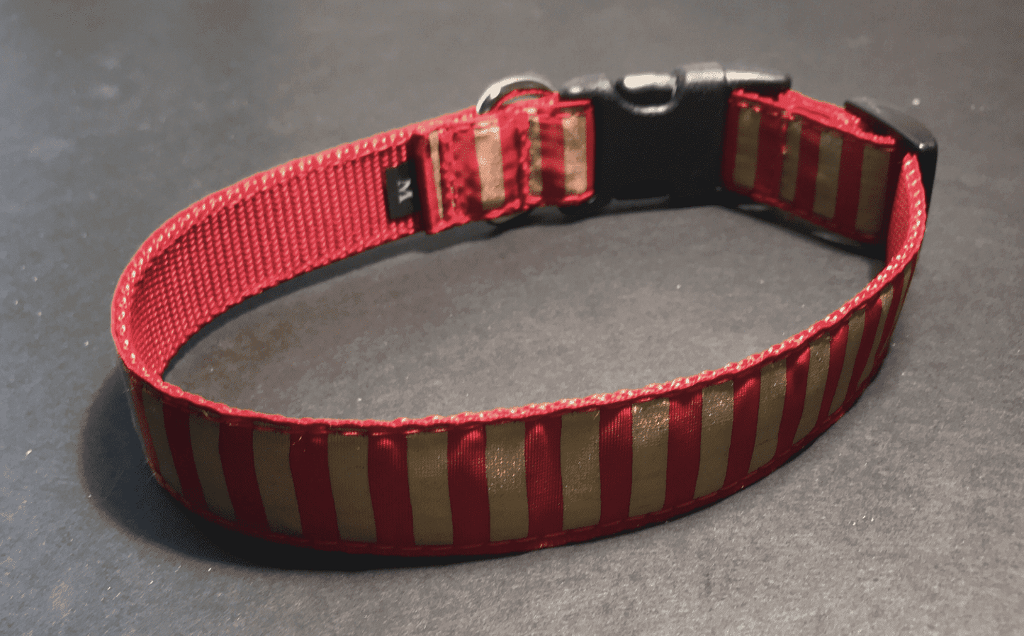 Special Occasion Golden Holiday Dog Collars (1 "Wide).