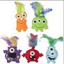 Monsters w/ Catnips Cat Toy 6"