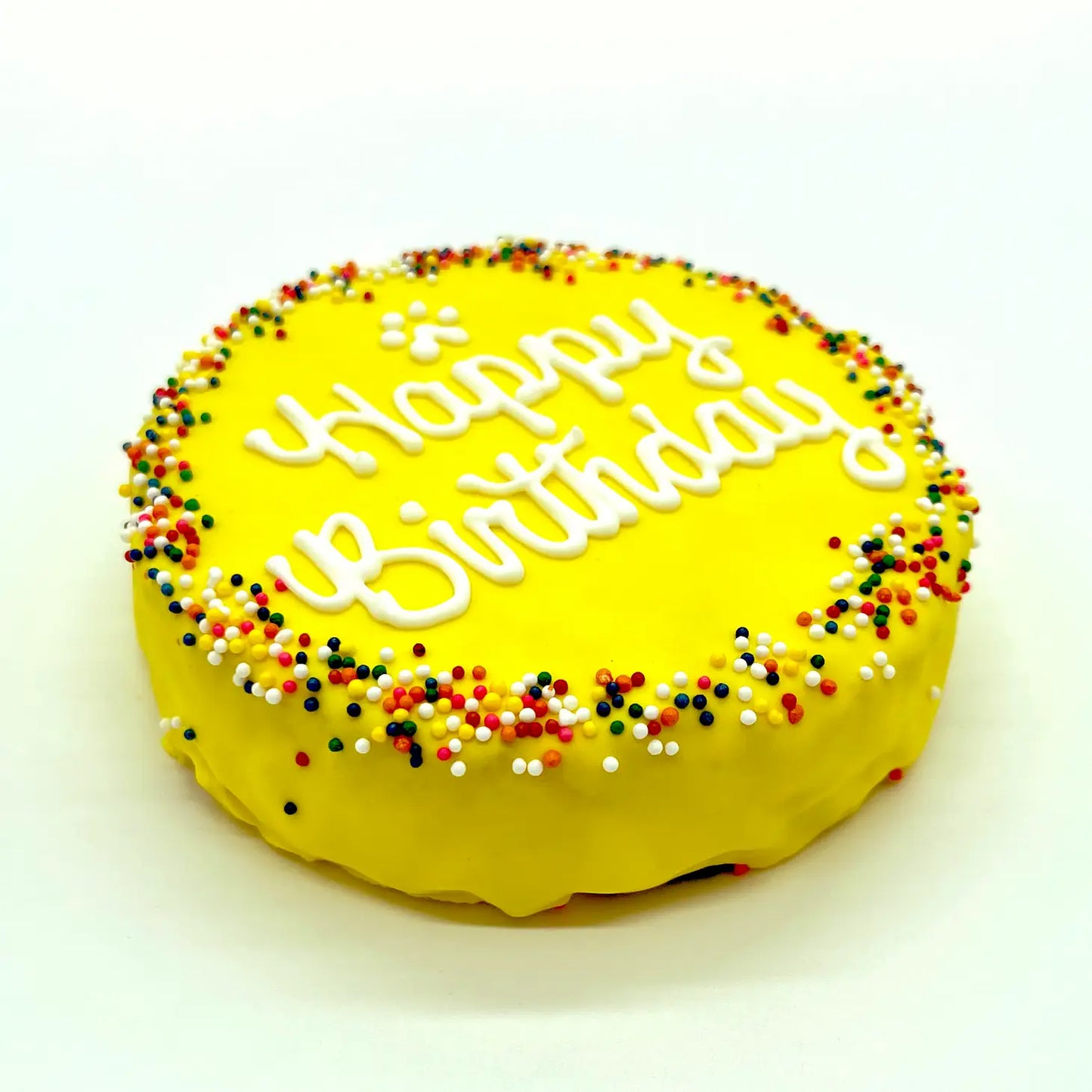 Rainbow Sprinkle Birthday Chewy Oat Dog Cake