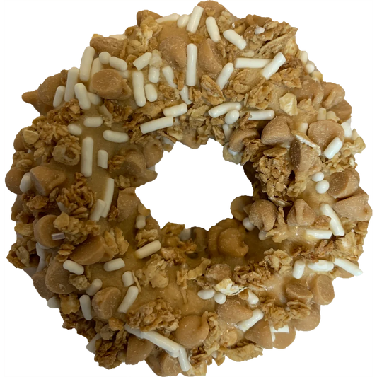 Gourmet Donut, Double Peanut Butter Crunch Dog Treat
