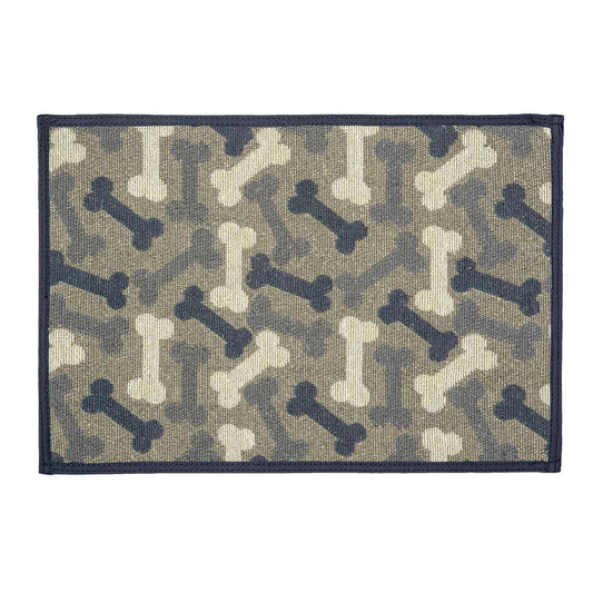 Loving Pets Bella Fashion Mats Bones, Denim,