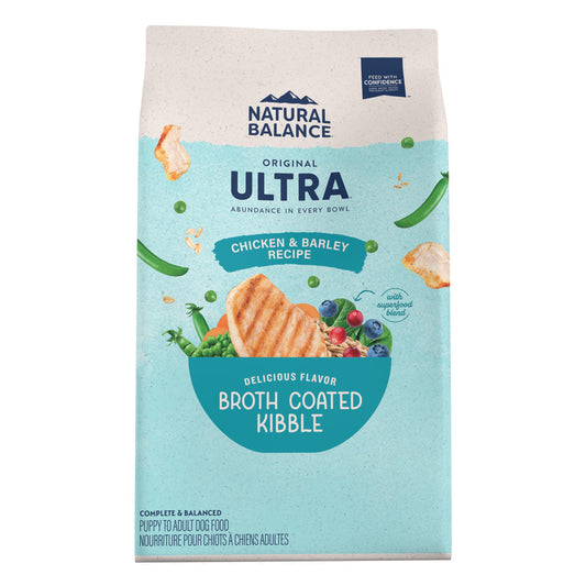 Natural Balance Pet Foods Original Ultra Broth Coated Dry Dog Food Chicken & Barley