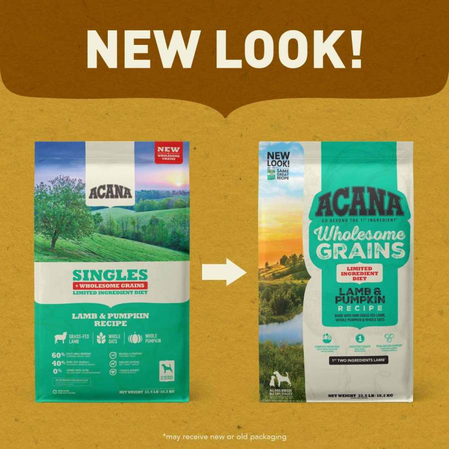 Acana Wholesome Grains - Lamb & Pumpkin Dog Food 4 lb