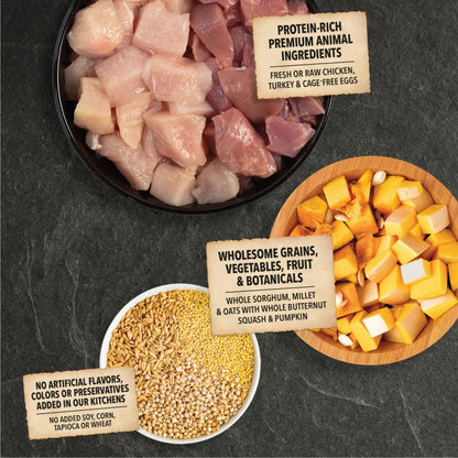 Acana Wholesome Grains -Free-Run Poultry Dog Food Central Pet