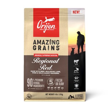Orijen® Amazing Grains Regional Red Recipe Dry Dog Food 4lbs