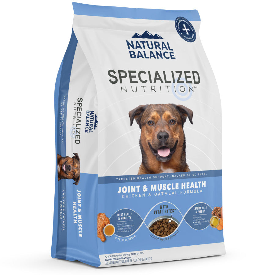 Natural Balance Pet Foods Specialized Joint & Muscle Dry Dog Food Chicken & Oatmeal,/3.5 lb