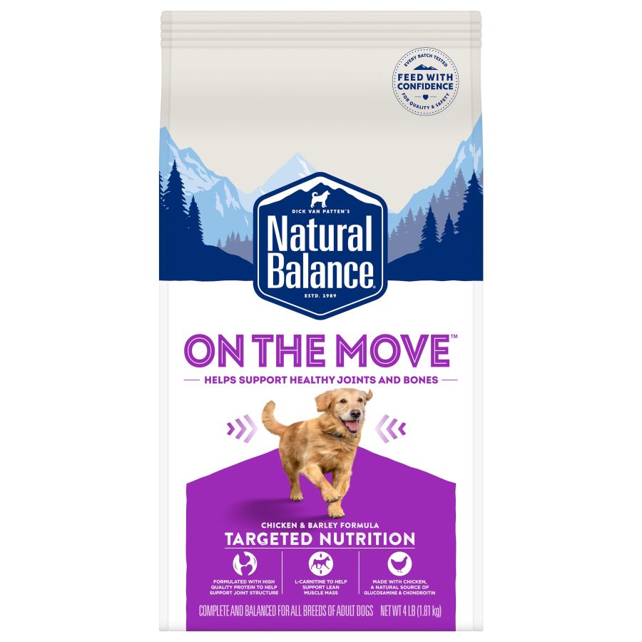 Natural Balance On the Move Dry Dog Food.