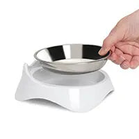 Catit Pixi Pet Dish, White.