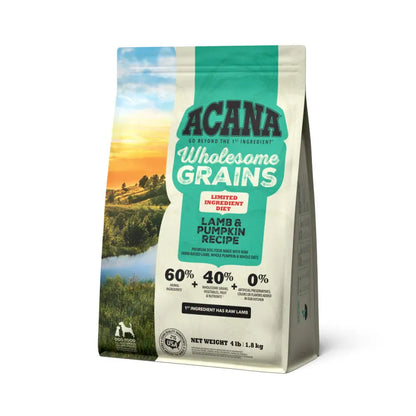 Acana Wholesome Grains - Lamb & Pumpkin Dog Food 4 lb Central Pet