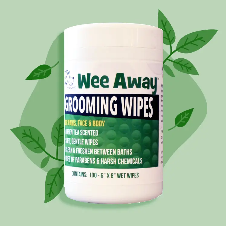 Wee Away Grooming Wipes (Green Tea).