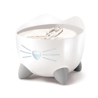 Catit PIXI Pet Fountain - White with Stainless Steel Top - 2.5 L