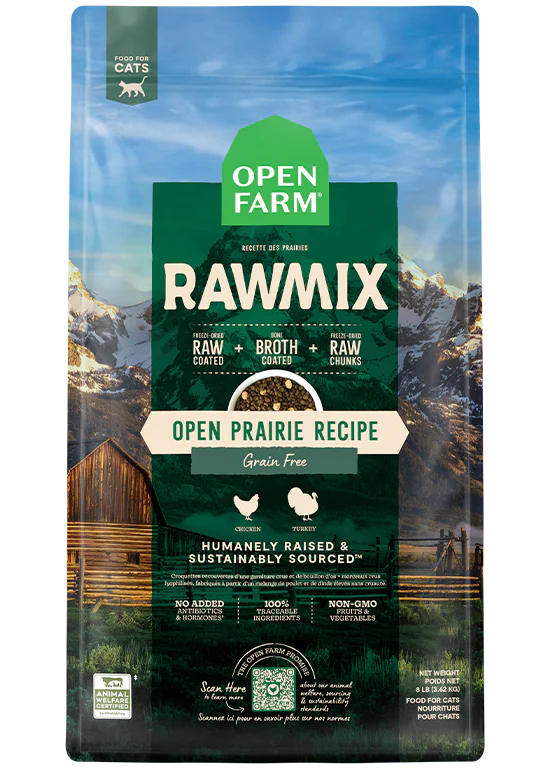 Open Prairie Grain-Free RawMix for Cats 8 Lb (Not stocked in store)