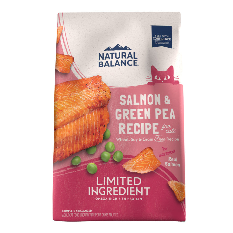 Natural Balance salmon & Green Pea Dry Cat Food.