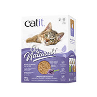 Catit Go Natural! Wood Clumping Cat Litter - Lavender - 7.5 kg (16.5 lbs) Box