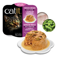 Catit Chicken Cat Food Dinner with Tilapia & Green Beans - 80 g (2.8 oz)