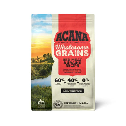 Acana Wholesome Grains - Red Meat Dog Food 4 lb Central Pet