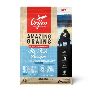 Orijen® Amazing Grains Six Fish Recipe Dry Dog Food 4lbs.