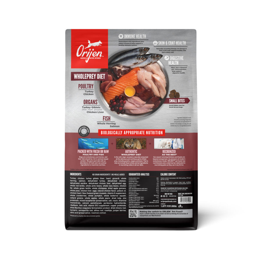 Orijen's Dry Small Breed Dog Food