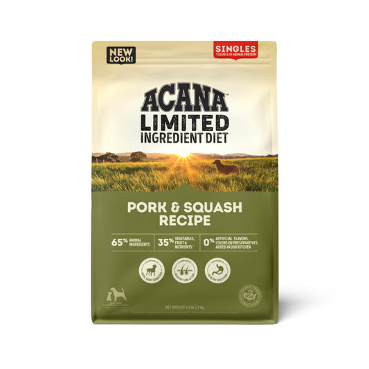 Acana Singles - Pork & Squash Dog Food 4 lb