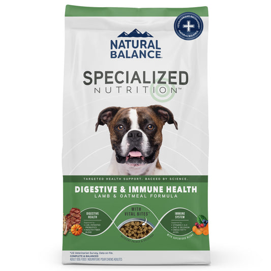 Natural Balance Pet Foods Specialized Digestive & Immune Dry Dog Food Lamb & Oatmeal, 1ea/3.5 lb